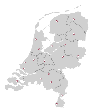 Actief in heel Nederland